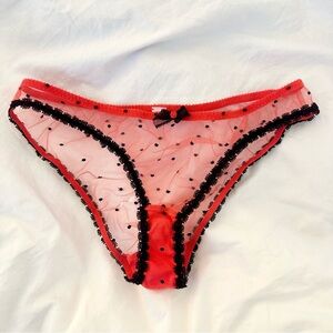 Agent Provocateur Red Poppy Brief - Size: 2 (Small)